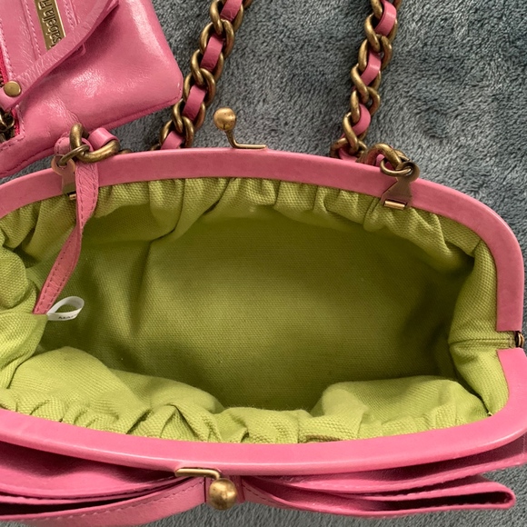Isabella Fiore pink leather handbag - Picture 5 of 8